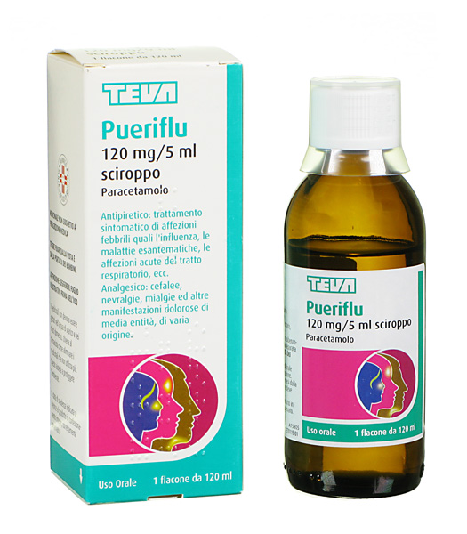 Pueriflu 120 mg/5 ml Paracetamolo Sciroppo 120 ml