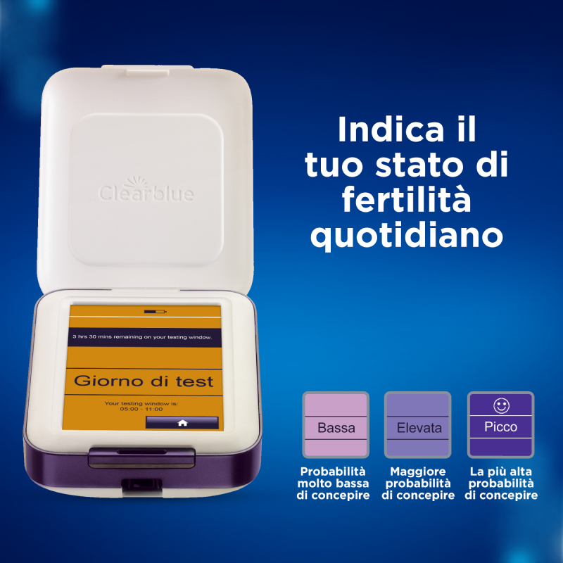 Monitor Di Fertilità Clearblue Avanzato. Aumenta le tue probabilità di rimanere incinta, 1 Monitor (Stick di Test venduti separatamente)