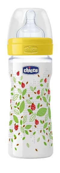 Chicco Biberon Well Being Polipropilene Unisex Silicone 250 ml +2m