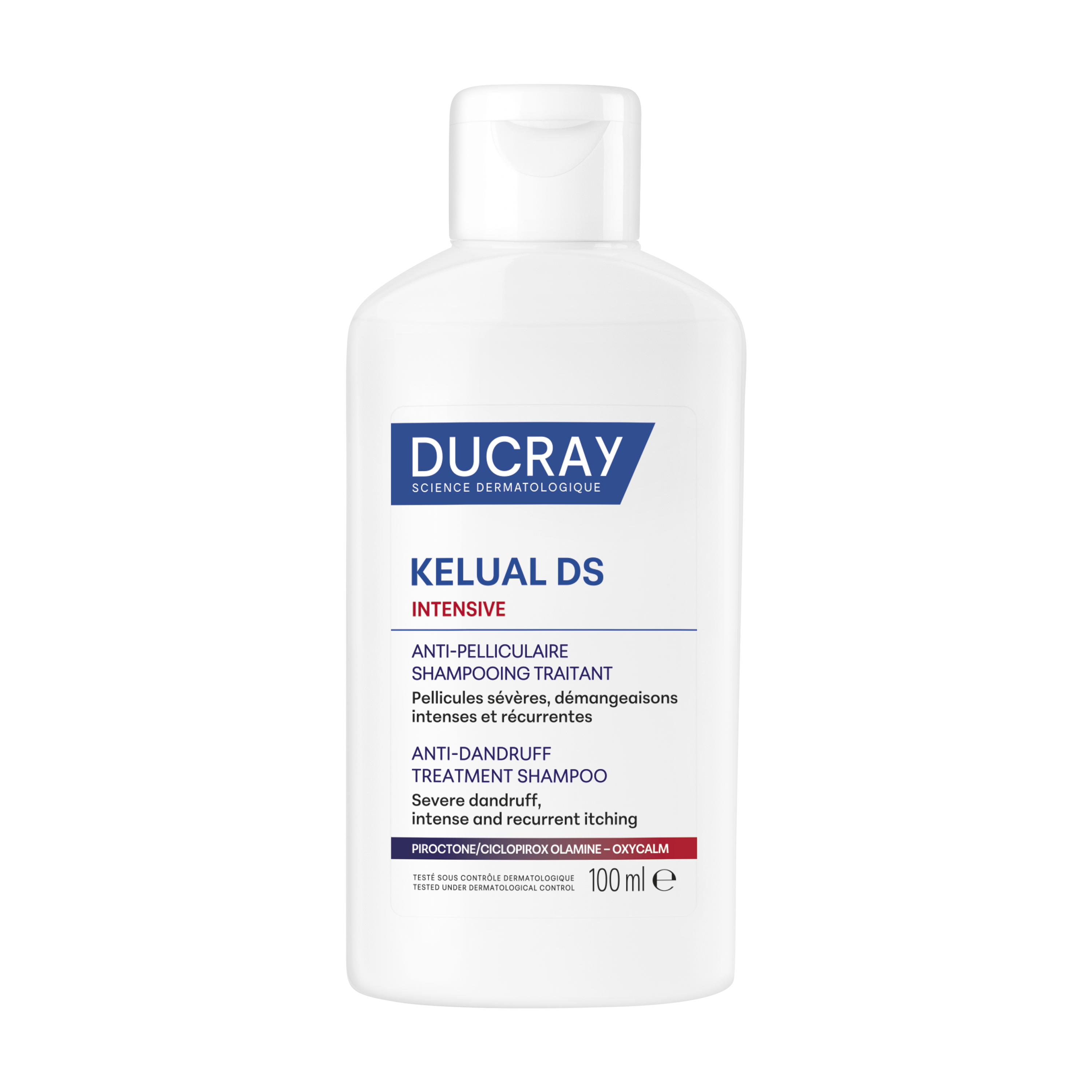 Ducray Kelual DS Intensive Shampoo Trattante Anti-Forfora Severa e Prurito Intenso, 72h di sollievo, 100 ml 