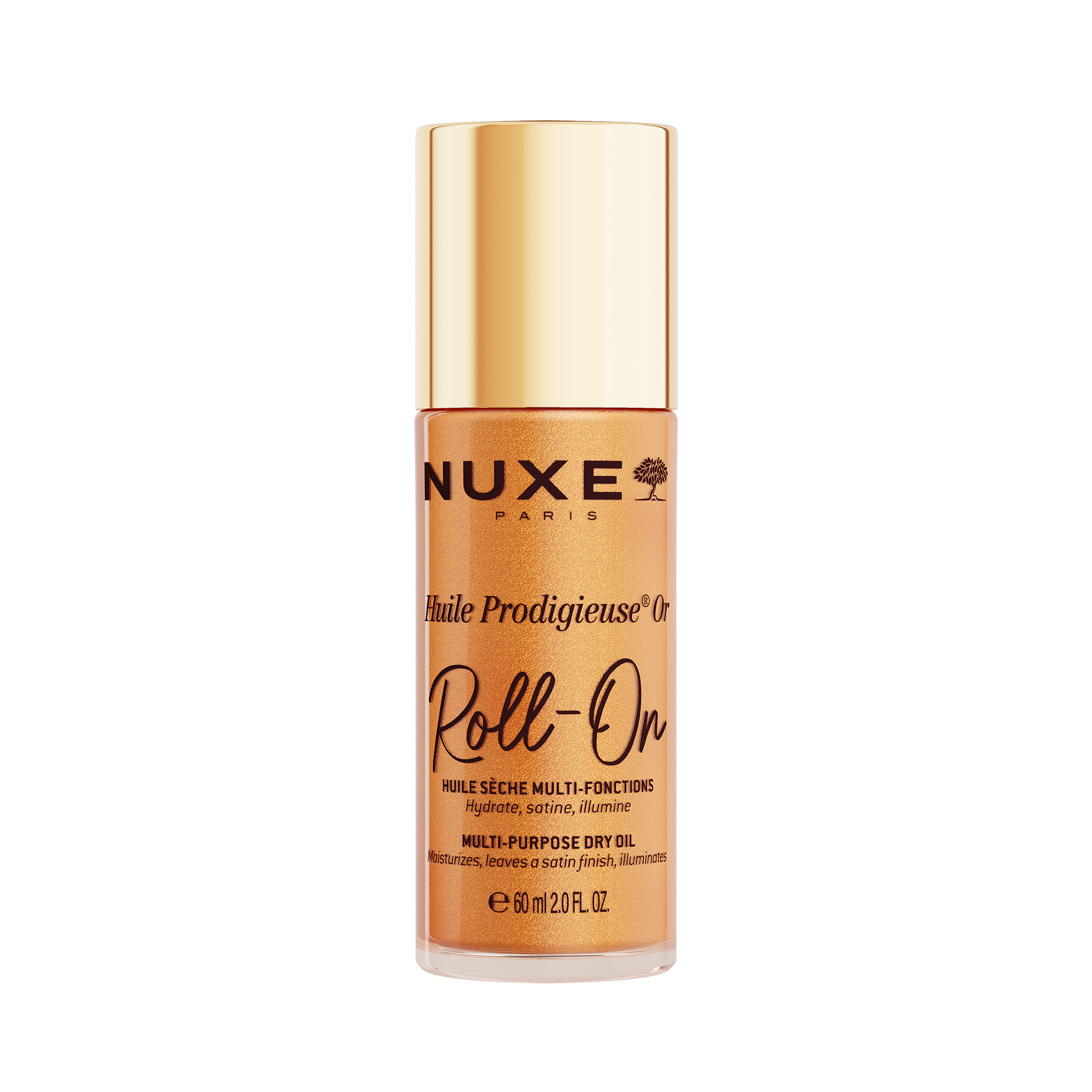 Nuxe - Huile Prodigieuse Or - Olio Secco Per Viso, Corpo E Capelli Roll-On 60 ml