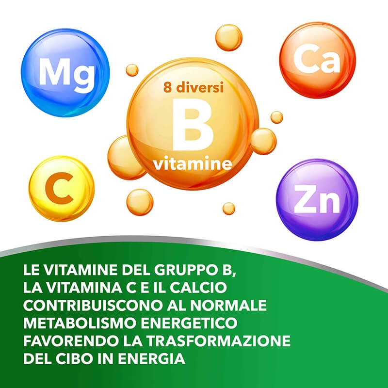 Berocca Plus, Integratore Alimentare, contro Stanchezza Fisica e Mentale, con Vitamine del Gruppo B, Vitamina C, Calcio, Magnesio e Zinco, 30 Compresse Deglutibili