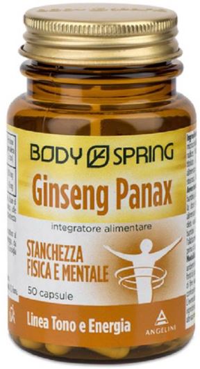 Body Spring Ginseng Panax Integratore per la Stanchezza 50 Capsule