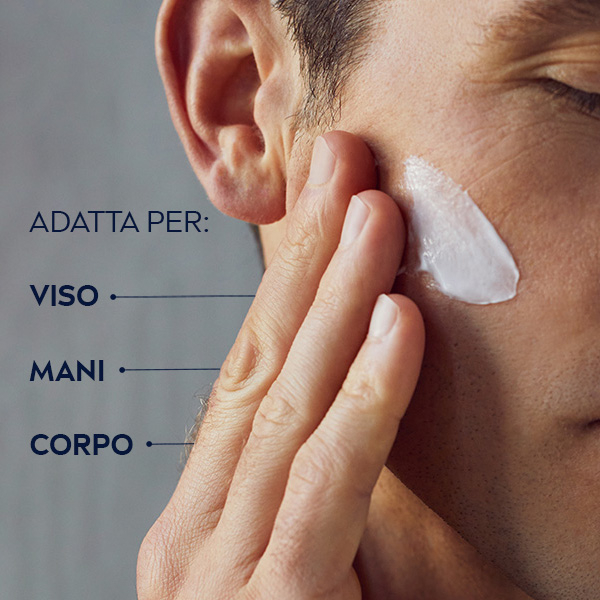 Nivea Men Creme Crema Idratante Uomo 150 ml, Crema multiuso per la cura uomo di viso, corpo e mani