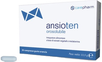 Carepharm Ansioten Integratore Sonno Orosolubile 30Compresse