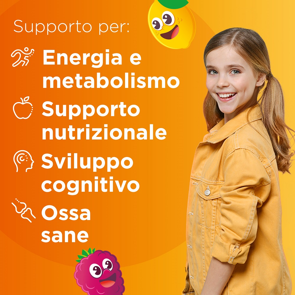 Multicentrum Junior Integratore Alimentare Vitamine Bambini Vitamina D Vitamina C Ferro 30 Cpr