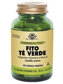 Solgar Fito Tè Verde Integratore Antiossidante 60 Capsule Vegetali
