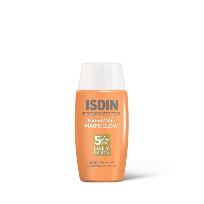 Isdin - Fotoprotector Fusion Water Magic Glow SPF 50 - Protezione Solare Viso 50 ml