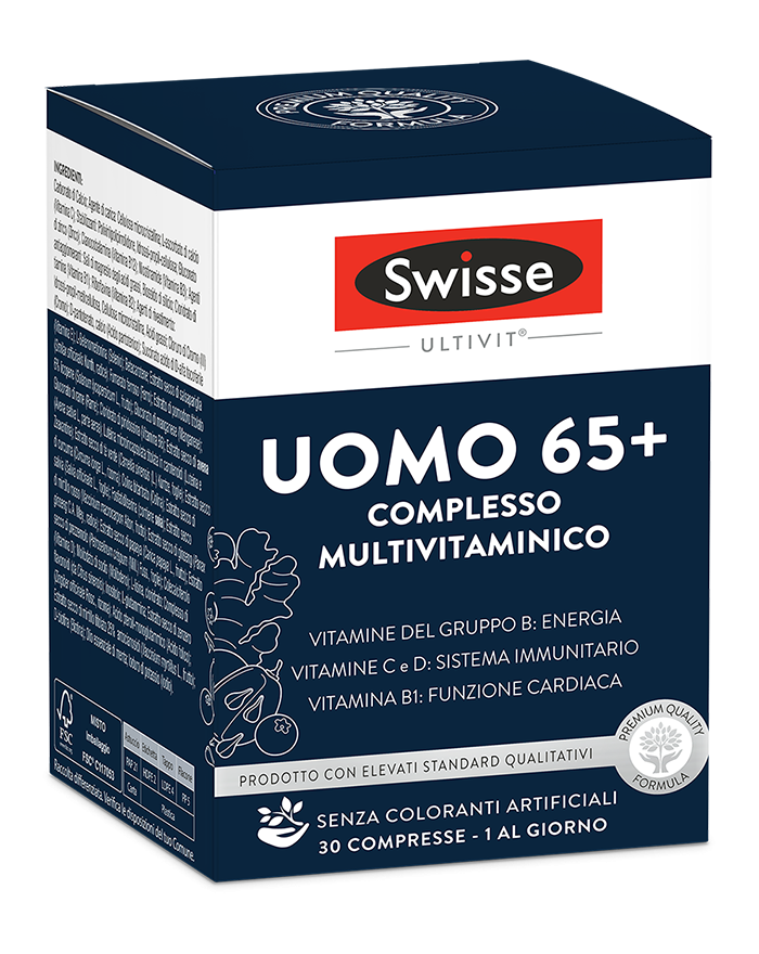 SWISSE UOMO 65+ MULTIVITAMINICO 30CPR