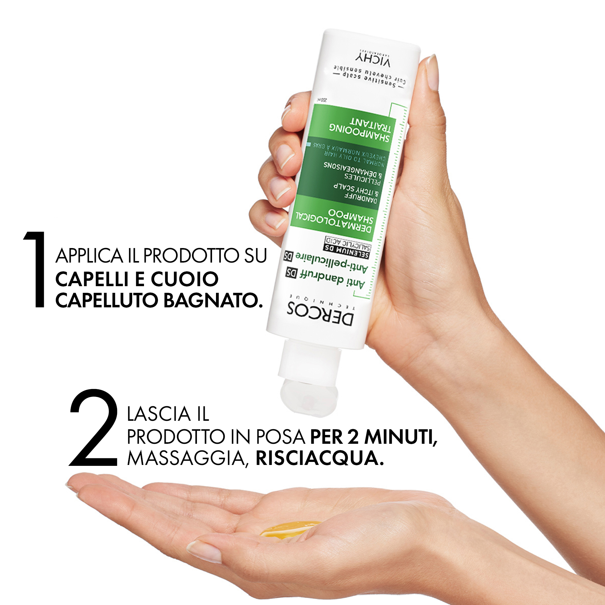 Vichy Dercos Shampoo trattante Anti-forfora DS per capelli da normali a grassi 200 ml