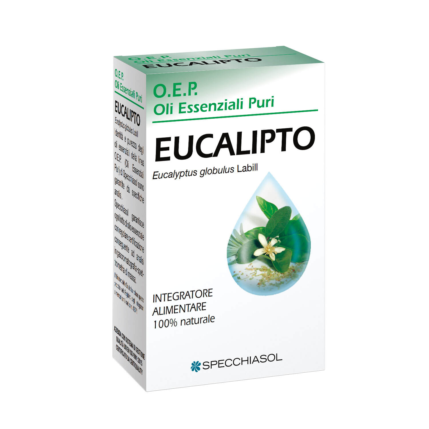 Specchiasol O.E.P. Olio Essenziale Puro Eucalipto 10 ml