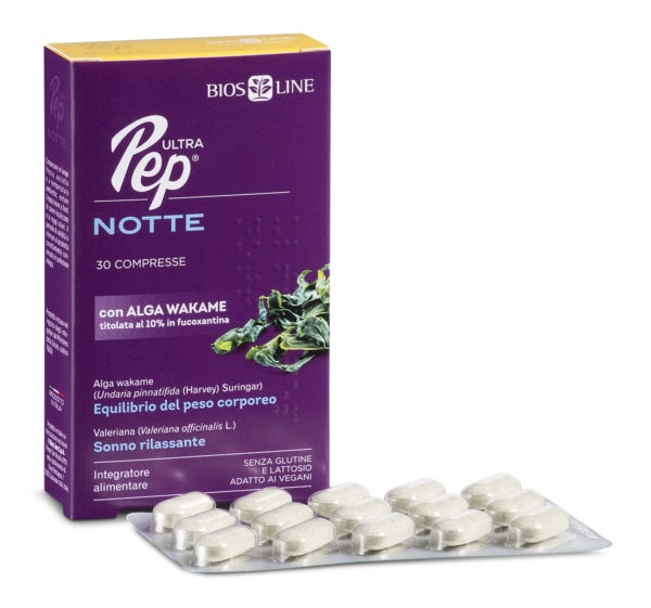Ultra Pep Notte Integratore Per il Sonno ed Equilibrio del Peso Corporeo 30 Compresse