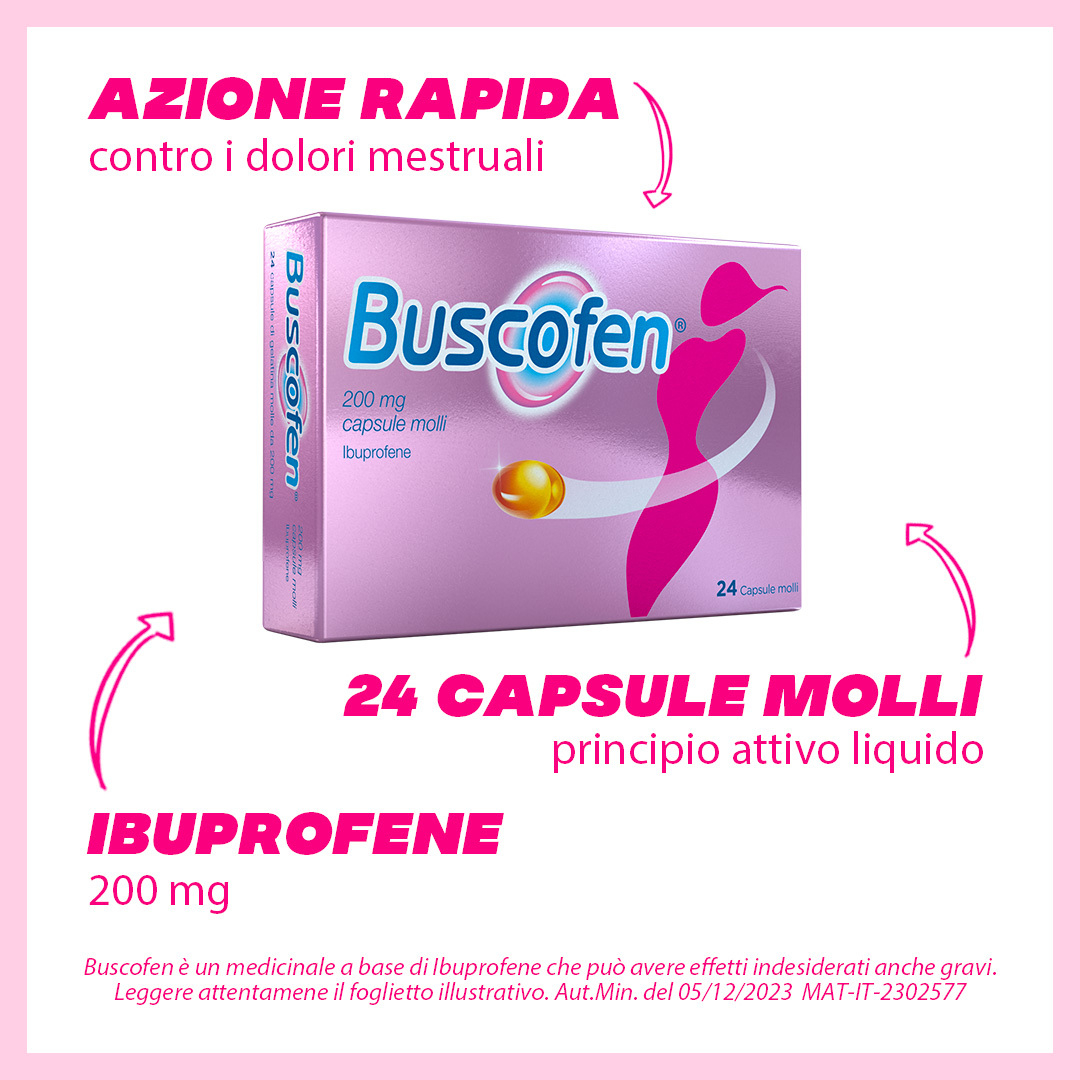 Buscofen - 24 capsule molli - 200 mg