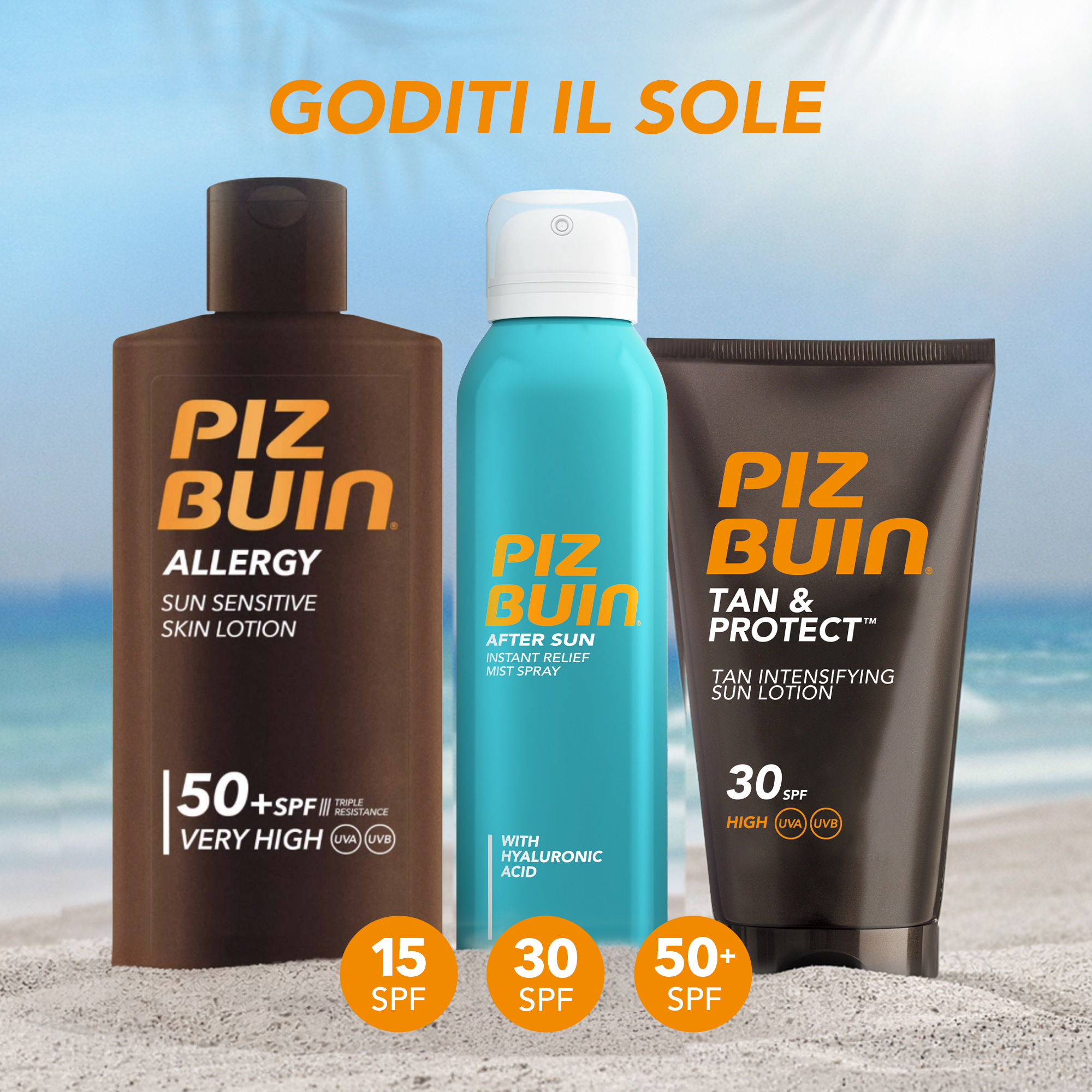 Piz Buin Moisturising Sun Lotion SPF15 - Latte Solare Corpo 200 ml