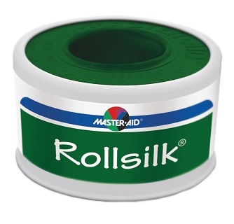 Master Aid Rollsilk Cerotto In Seta Bianco m 5x2,5 cm