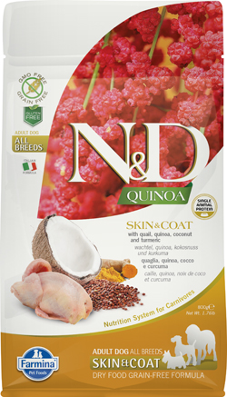 N&D Q CAN SK&CO QUAIL AD 800G