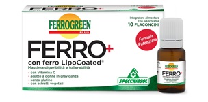 Specchiasol Ferrogreen Plus Integratore di Ferro 10 Flaconcini