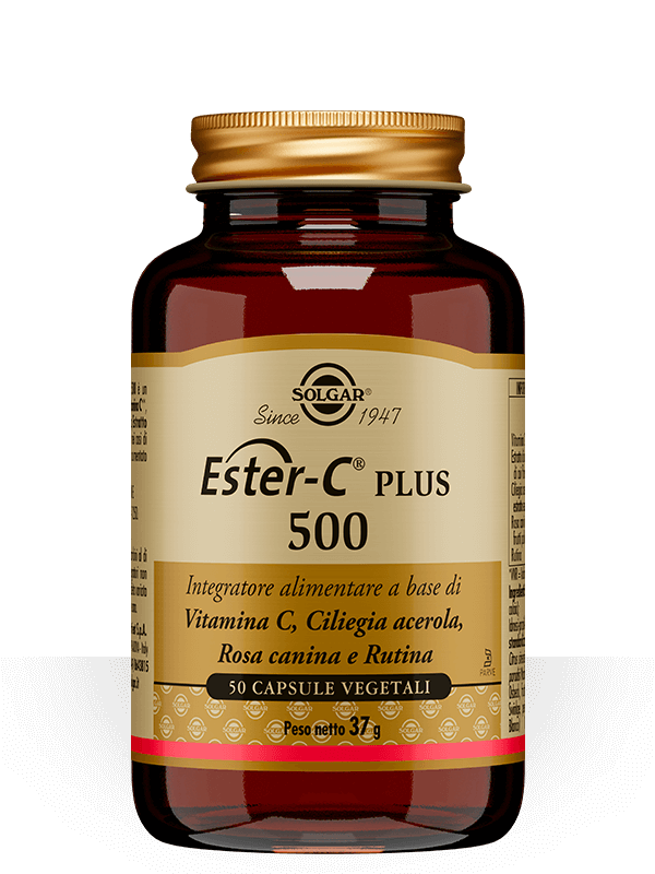 Solgar Ester C Plus 500 Integratore Vitamina C 50 Capsule Vegetali