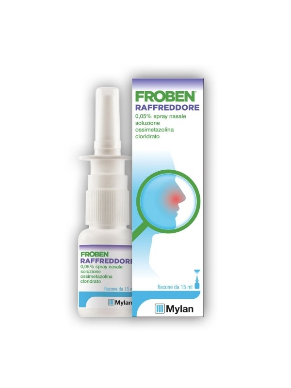 Froben 0,05% - Spray nasale decongestionante per raffreddore - 15 ml