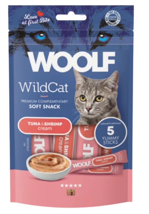 MAST WOOLF GATTO SOFT SNACK CREAM TONNO E GAMBERETTI 70GR