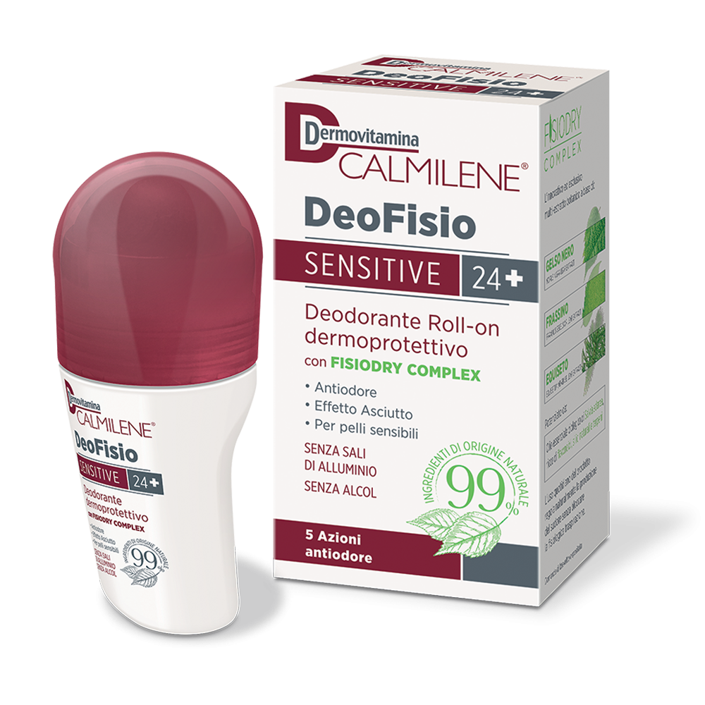 Dermovitamina Calmilene DeoFisio Sensitive 24+ Deodorante Roll-On 75 ml