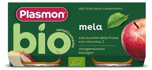 PLASMON Omog.Mela Bio 2x 80g