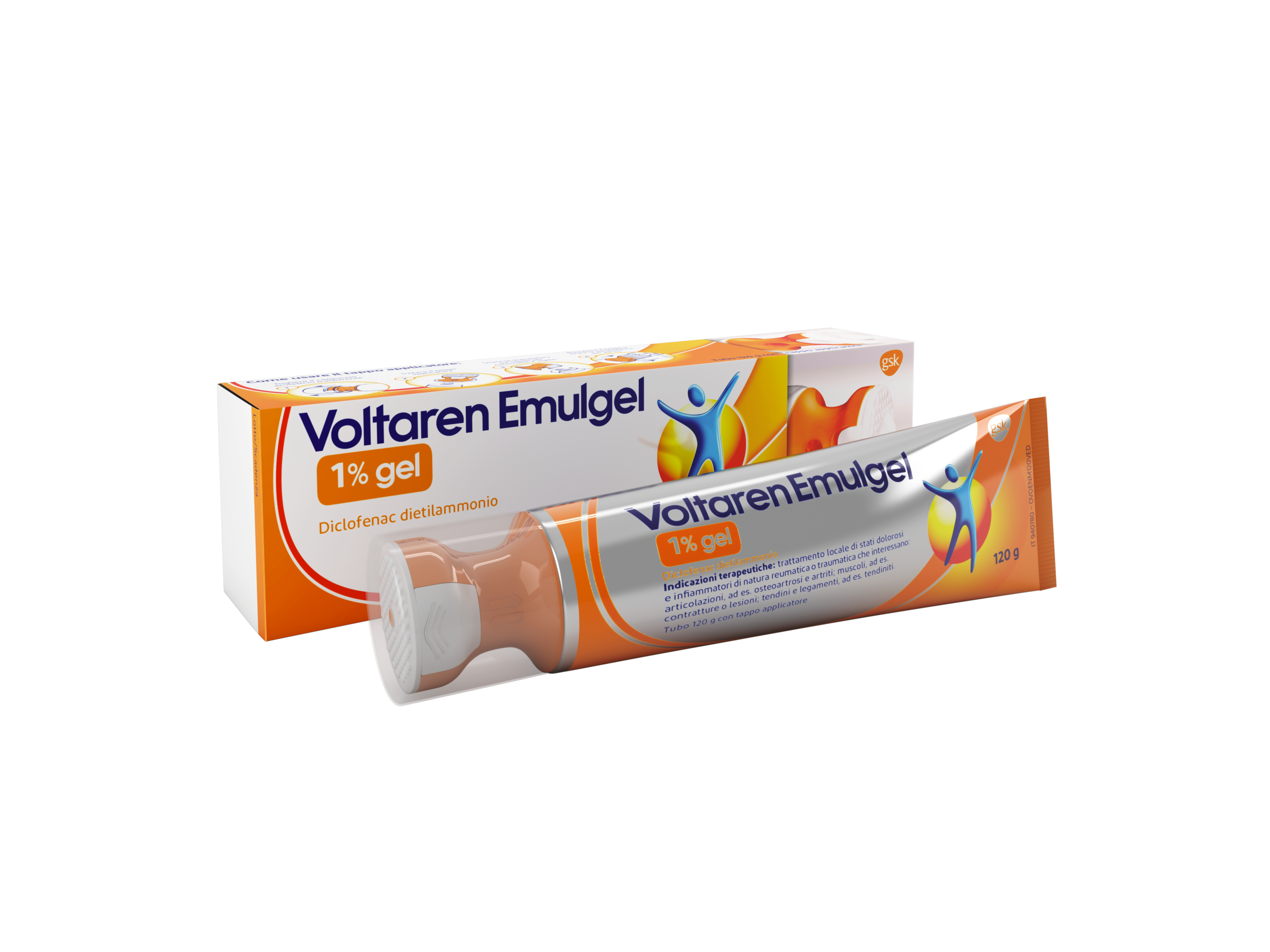 Voltaren Emulgel 1% Antinfiammatorio Diclofenac Dolori Muscolari Dolori Articolari 120g