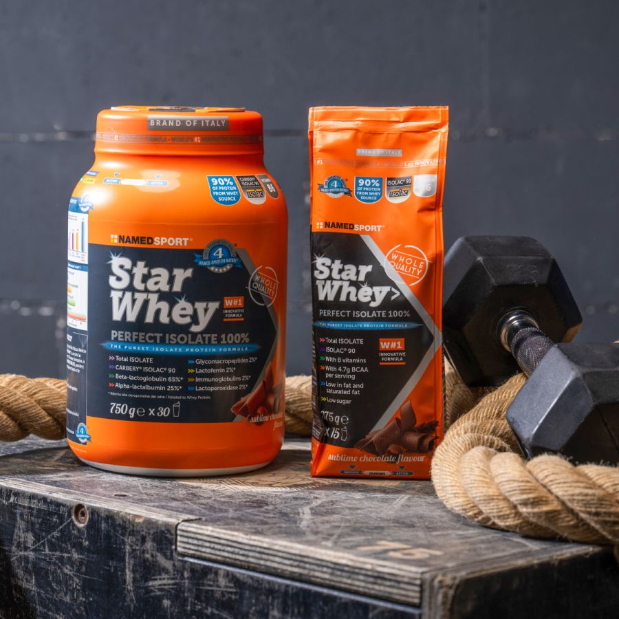Named Sport Star Whey Isolate Gusto Sublime Chocolate - Proteine Del Siero Del Latte 750 g