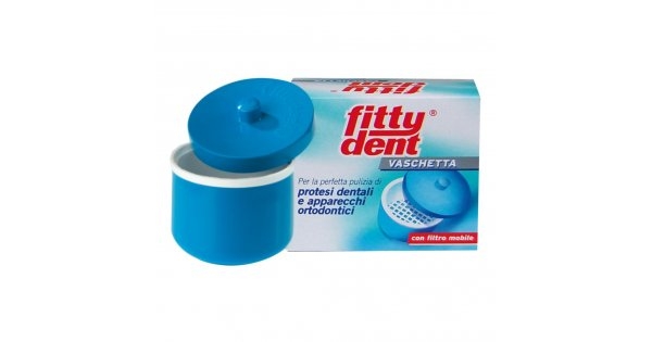 Fittydent Vaschetta Portaprotesi Per Disinfezione