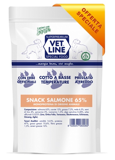VET LINE SNACK SALMONE 80G