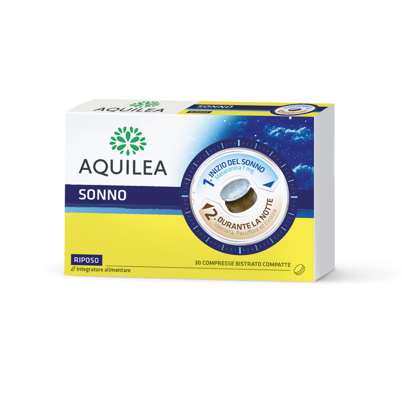 Aquilea Sonno Integratore per il Riposo Notturno 30 Compresse