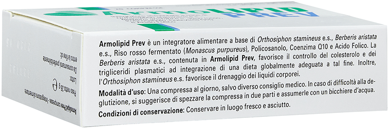 ArmoLIPID Prev - Integratore per il controllo di colesterolo e trigliceridi - 20 Compresse 