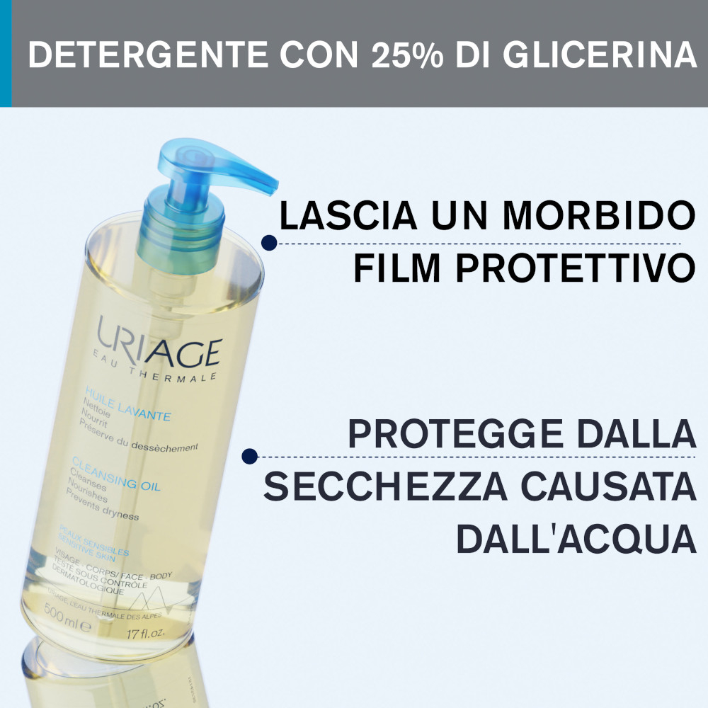 Uriage - Derm-Phy - Olio Lavante Viso E Corpo 500 ml