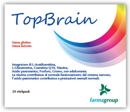 Topbrain Integratore Sistema Nervoso 20 Stick