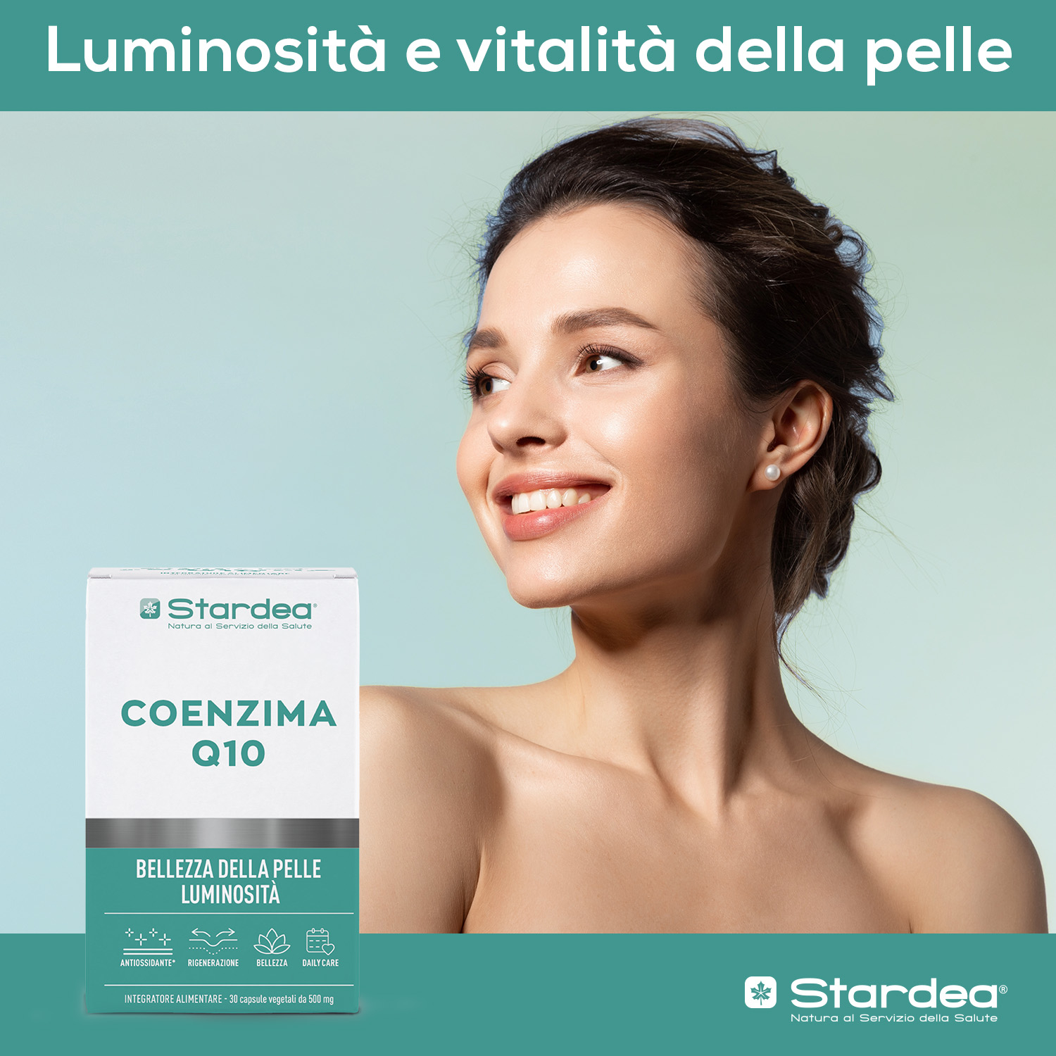 STARDEA COENZIMA Q10 - INTEGRATORE ALIMENTARE - 30 capsule vegetali - BELLEZZA DELLA PELLE