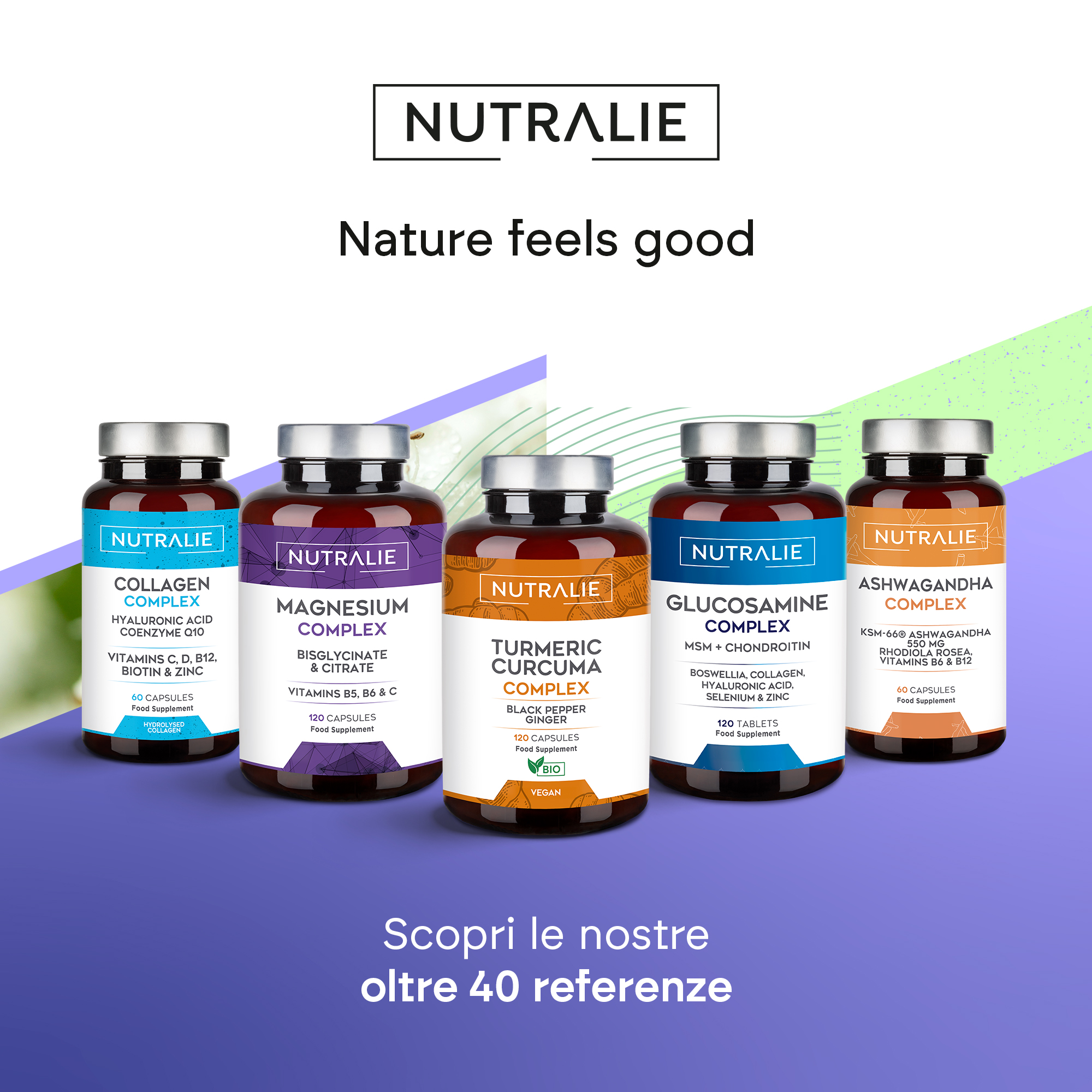 Nutralie Biotina Complex 120 Capsule - Integratore Per Capelli, Pelle Ed Unghie 