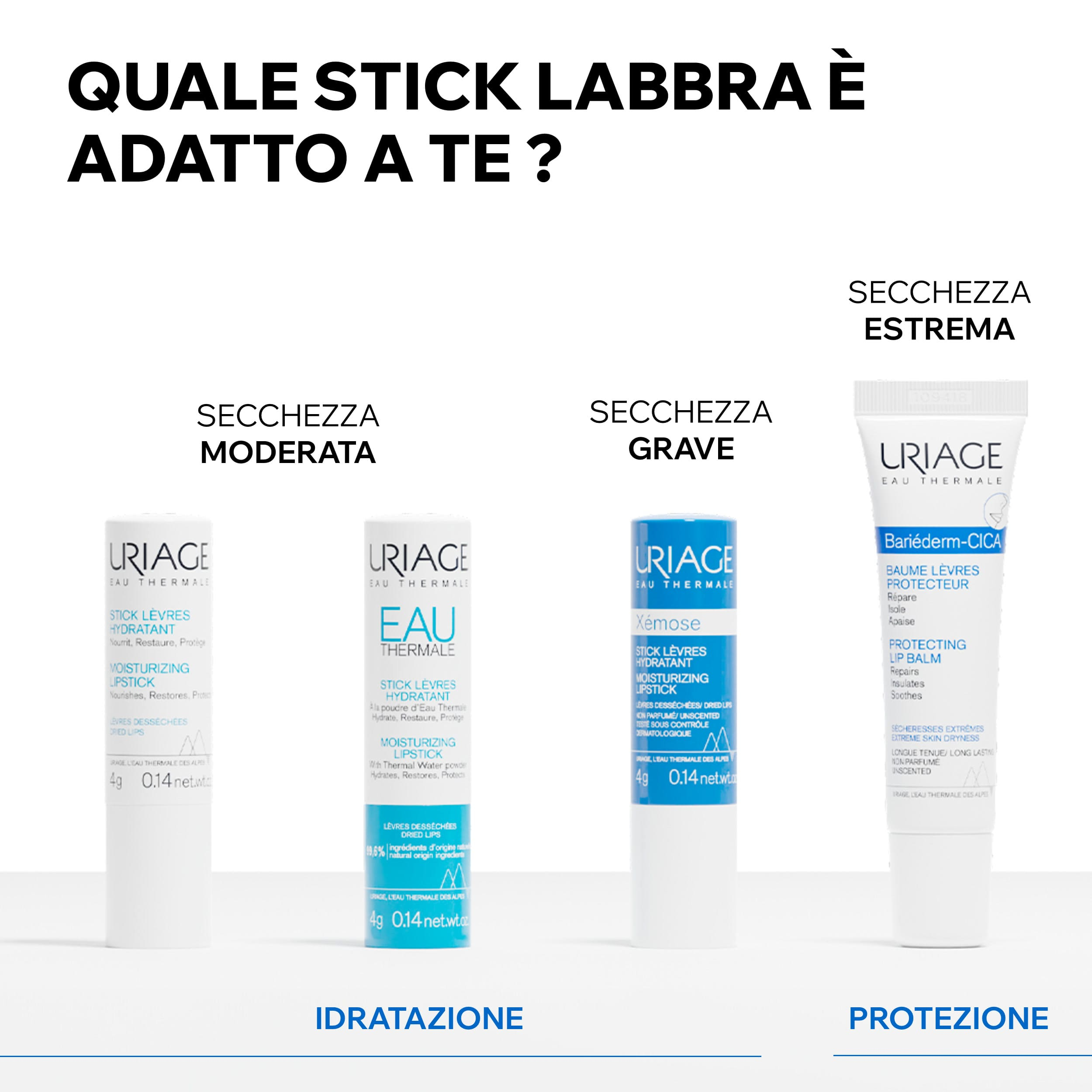 URIAGE EAU THERMALE STICK LABBRA CON POLVERE DI ACQUA TERMALE