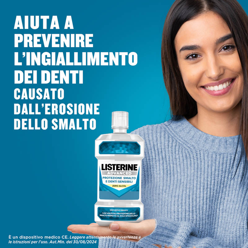 Listerine Advanced Defence Sensitive Collutorio Denti Sensibili 500 ml
