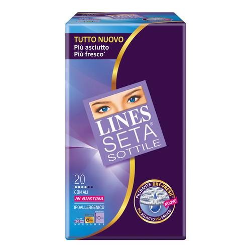 Lines Seta Assorbenti Sottili Con Ali 20 Pezzi