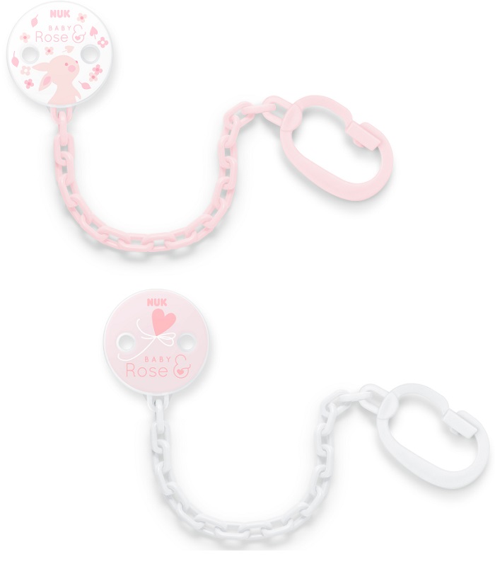 NUK ROSE & BLUE CATENELLA PORTASUCCHIETTO ROSA 1 PEZZO