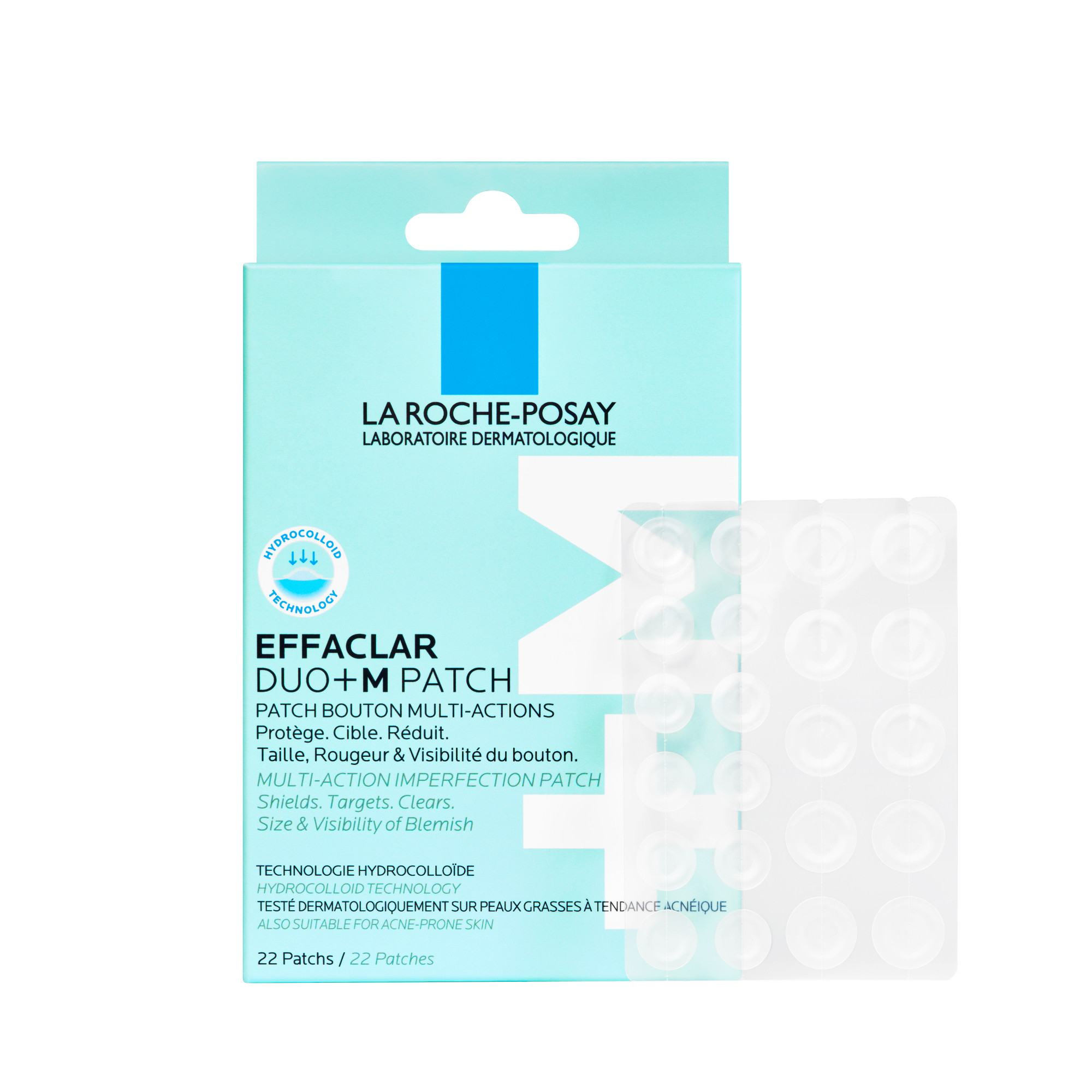 La Roche-Posay Effaclar - Duo+M Patch Monouso Anti-Imperfezioni Pelle Acneica, 22 Patchs