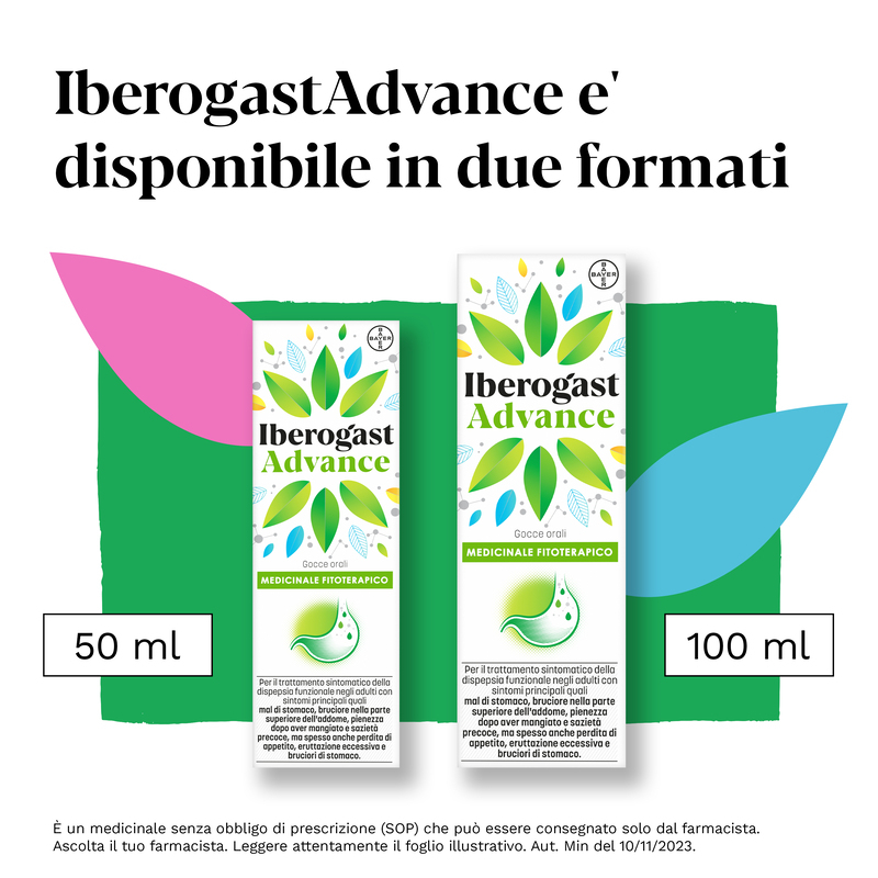 Iberogast Advance Medicinale Fitoterapico Per Il Trattamento Della Dispepsia Funzionale e Disturbi Gastrointestinali come Mal Di Stomaco, Gocce Orali, 100 ml
