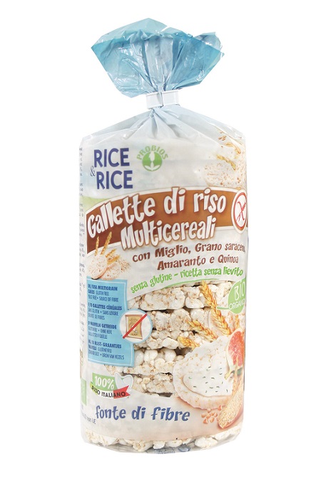 Gallette Riso Rice&Rice Gallette Di Riso Multicereali Biologico Senza Glutine 100 g ...
