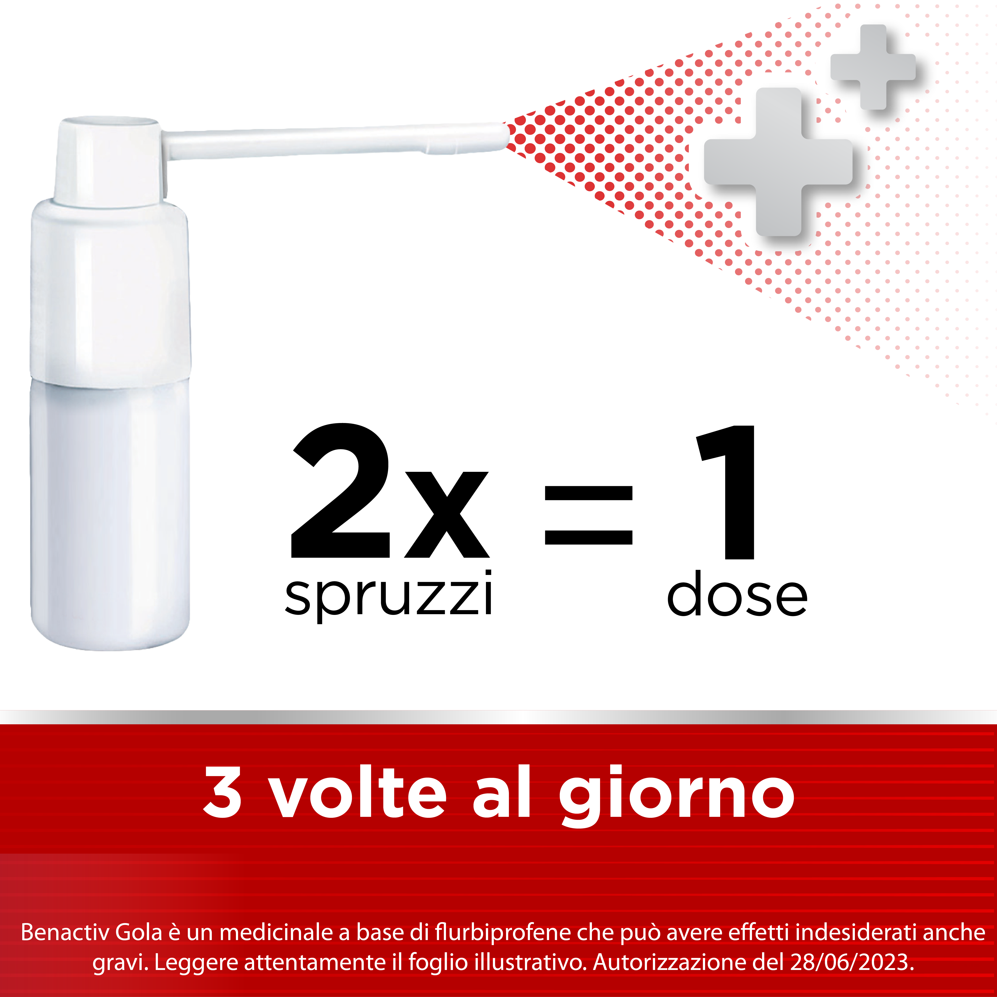 BENACTIV GOLA SPRAY 15 ML spray gola per mal di gola 