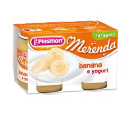 Plasmon Dessert Omogeneizzato Yogurt Banana 2 Vasetti da 120 g