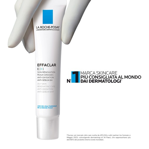La Roche-Posay Effaclar K+ trattamento quotidiano per pelle mista, grassa o a tendenza acneica 40 ml
