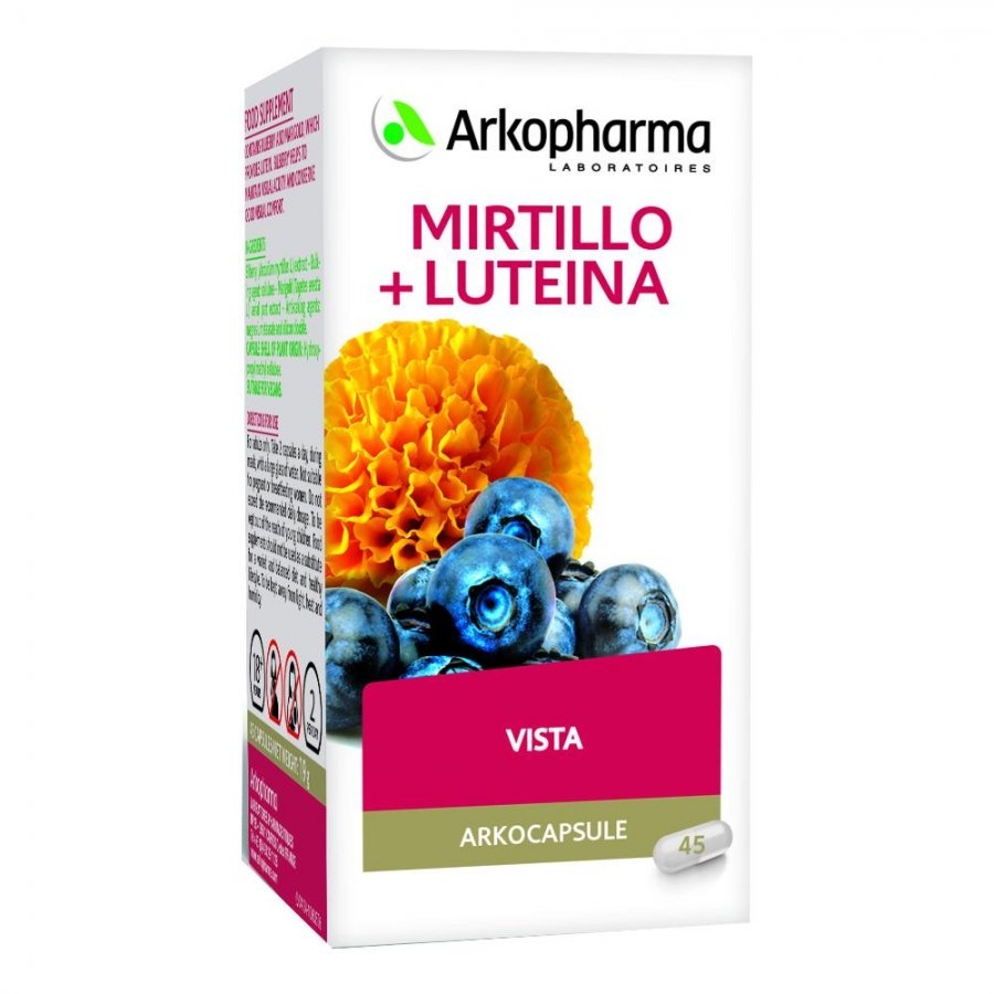 Arkocapsule Benessere VISTA Mirtillo e Luteina BIO 45 capsule