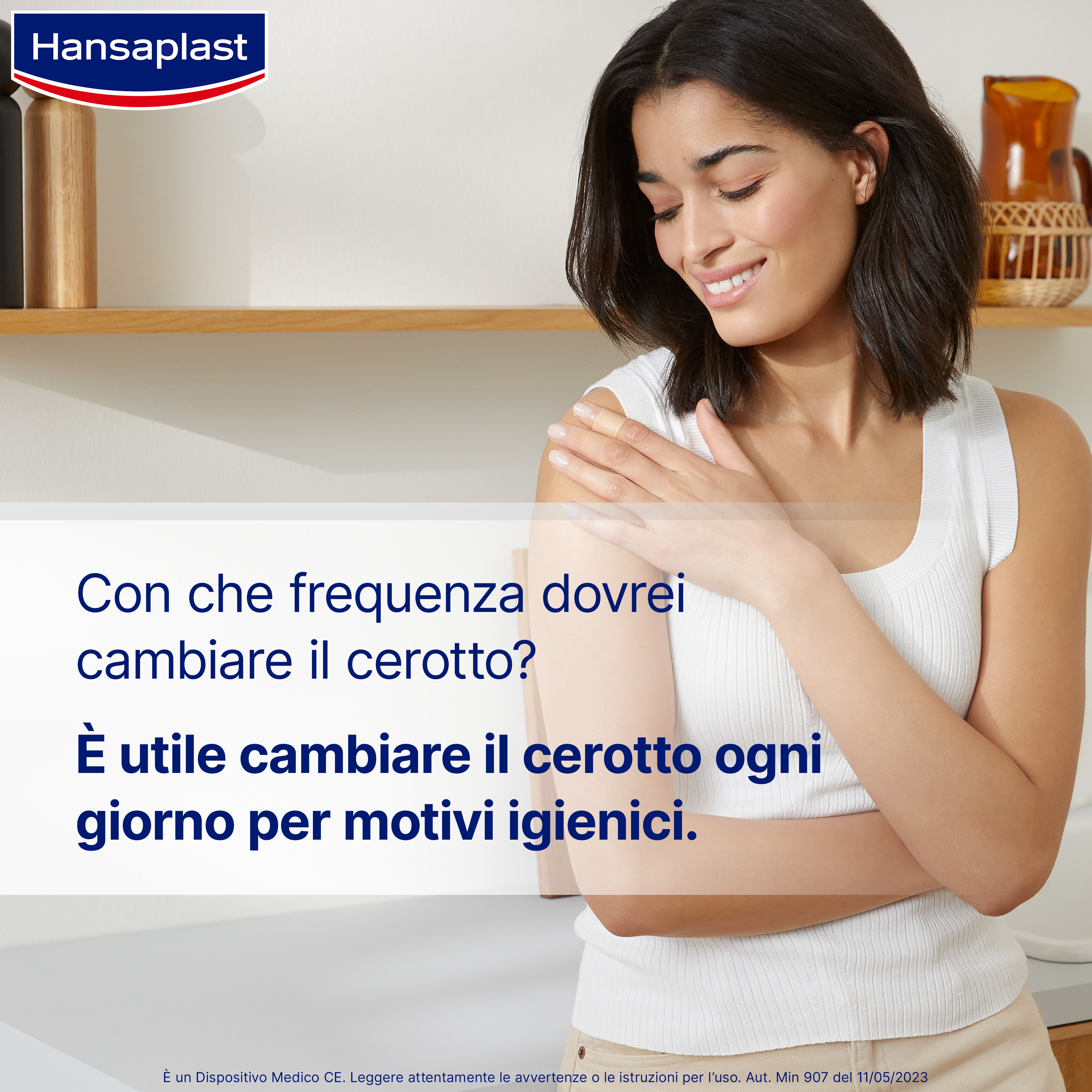 Hansaplast Cotone in Dischetti per applicazione cerotti, detersione, struccante e smalto, 70 pezzi