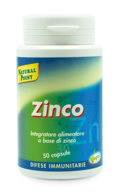 Zinco Natural Point - Integratore per le difese immunitarie - 50 capsule 