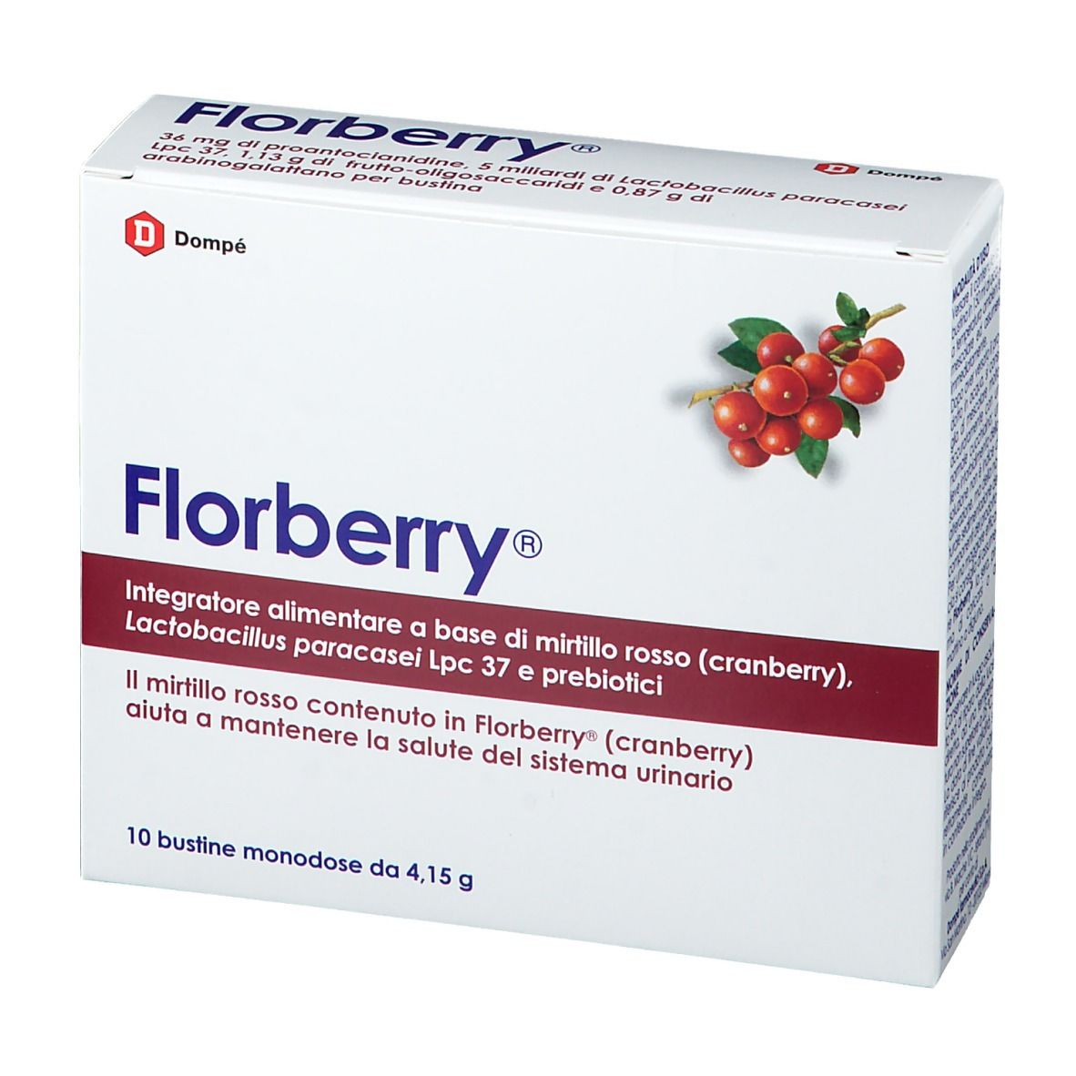 Florberry - Integratore per il benessere del sistema urinario - 10 bustine
